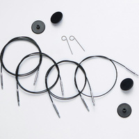 Nylon Steel 360° Swivel Interchangeable Cable 150cm (Black)