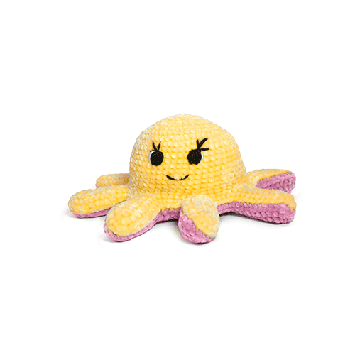 Reversible Octopus 02 - Pink/Yellow