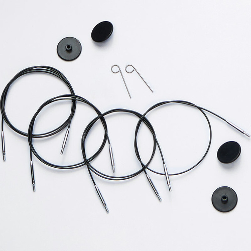 Nylon Steel 360° Swivel Interchangeable Cables (Black)